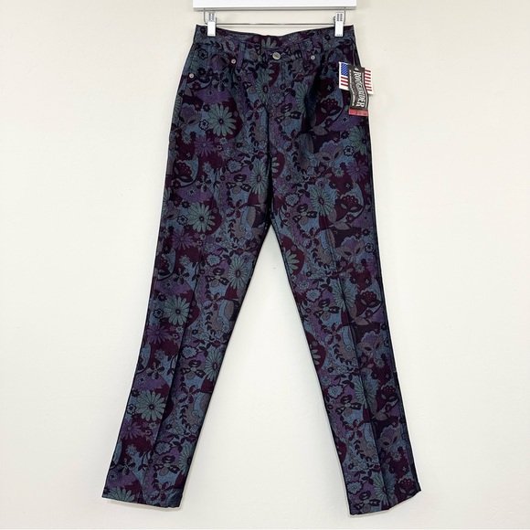 Circle T Denim - Vintage Roughrider by Circle T Deadstock Floral Retro Style Jeans